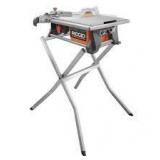 RIDGID 6.5 Amp Corded 7 in. Table Top Wet Tile Saw with Stand in good condition