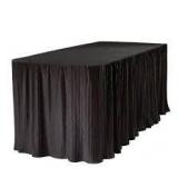 The Folding Table Cloth Table Cloths 6 ft. Black Table Cloth Made for Folding Ta in good condition