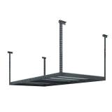 NewAge Products VersaRac 42 in. H x 48 in. W x 96 in. D Adjustable Height Garage Ceiling Mounted Storage Unit in Gray LOT OF 2 not used