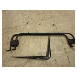 WALL MOUNTED PEG BOARD, RUBBERMAID FASTTRACKS AND STORAGE BARS