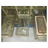 Metal Parts storage bins and case with contents.