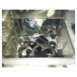 27 drawer Parts bins and case plus plastic content