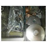 27 drawer Parts bins and case plus plastic content