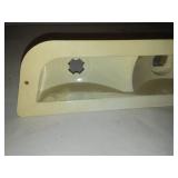 Polaris snowmobile taillight housing and lens - new.