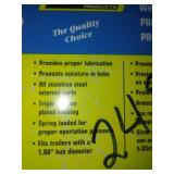 Wheel bearing protectors and 2 wheel bearing sets - new.