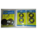 Wheel bearing protectors and 2 wheel bearing sets - new.