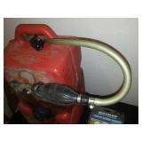 OMC 3 gallon gas tank and Quicksilver gear lube pump.