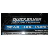 OMC 3 gallon gas tank and Quicksilver gear lube pump.