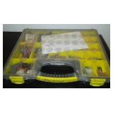 Portable storage case with electrical contents.