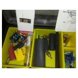 Portable storage case with electrical contents.