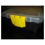 Portable storage case with snaps