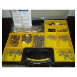 Portable storage case with snaps