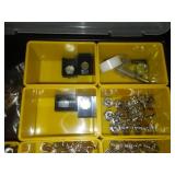 Portable storage case with snaps