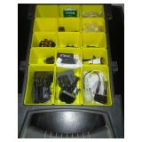 2 storage boxes with contents.