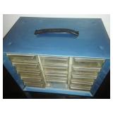 2 storage boxes with contents.