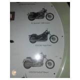Harley Davidson clock, working and quiet.