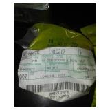 Plastic storage bins and case with contents