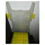 2 plastic storage bins - 60 drawer and 15 bins, portable.