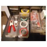 2 plastic storage bins - 60 drawer and 15 bins, portable.