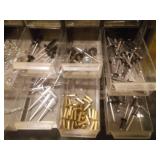 2 plastic storage bins - 60 drawer and 15 bins, portable.