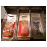 2 plastic storage bins - 60 drawer and 15 bins, portable.