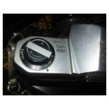 Pentax Honeywell 35 mm camera, lens and strap.