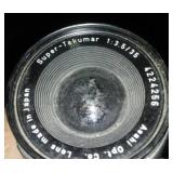 Pentax Honeywell 35 mm camera, lens and strap.