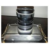 Pentax Honeywell 35 mm camera, lens and strap.