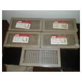 5 floor diffusers. - new heat vents.
