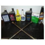 Variety of oils and cleaners