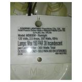 Outdoor motion sensor light, 2 90 watt bulbs - new!