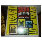Two hits albums - groovy greats 2 records, k-tel 20 explosive hits.