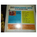 Two hits albums - groovy greats 2 records, k-tel 20 explosive hits.