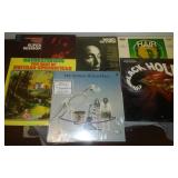 6 albums Hair soundtrack, Woody Guthrie, black hole soundtrack, Buffalo Springfield and more.