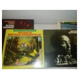 6 albums Hair soundtrack, Woody Guthrie, black hole soundtrack, Buffalo Springfield and more.