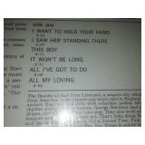 Meet The Beatles album with cellophane and price take. Near mint condition.