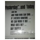 The Beatles yesterday and today with cellophane and price take near-mint album vinyl.