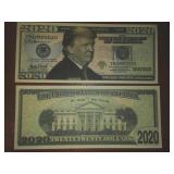2020 President Donald J Trump Federal Reserve note