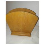 Vintage Native American Wood sculpture napkin holder