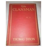 Clansman book by Thomas Dixon. Rear cover. Excellent. 1905 first edition.