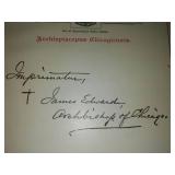 Signed - The Manual of the Holy Catholic Church. 1906 signed by James Edward Archbishop of Chicago.