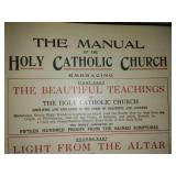 Signed - The Manual of the Holy Catholic Church. 1906 signed by James Edward Archbishop of Chicago.