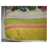 Vintage Bates Gypsy Bohemian print bedspread Circa 50s or 60s.