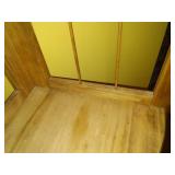 Three tiered corner shelf unit. Unique.