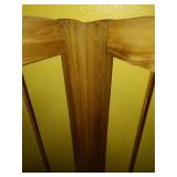 Three tiered corner shelf unit. Unique.