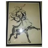 2 John Jensen original pencil drawings 8 x 10 of Frazee Minnesota.