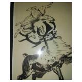 2 John Jensen original pencil drawings 8 x 10 of Frazee Minnesota.