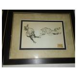 2 John Jensen original pencil drawings 8 x 10 of Frazee Minnesota.