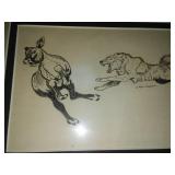 2 John Jensen original pencil drawings 8 x 10 of Frazee Minnesota.