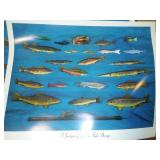 John Jensen fish decoy print. Number 363 / 1000 signed.